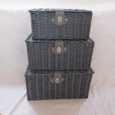 China Large Laundry Hamper Sustainable Plastic Toy Storage Plastic Storage Baskets Plastic Home Basket for sale