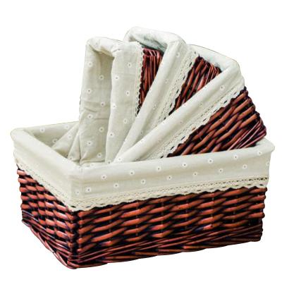 China Europe Wicker Basket Handmade Basket Gift Wicker Basket For Office for sale