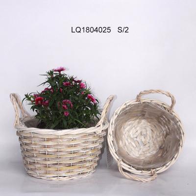 China Viable Wholesale Wicker Christmas Garden Basket Gift Storage Decorations Gift Wicker Basket For Home for sale