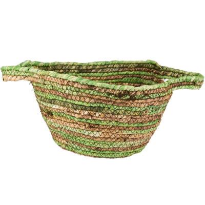 China Handwoven Natural Storage Woven Storage Baskets Sustainable Plant Plankton Rope Woven Basket Plant Plankton Rope Basket for sale