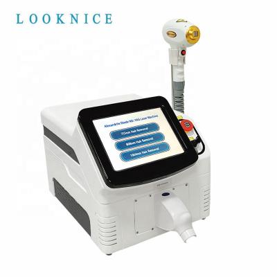 China Portable Skin Rejuvenation Factory Dropshipping 808nm diode laser hair removal machine with 3 wavelength 1064 755 808 diode laser for sale