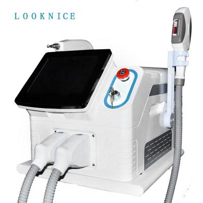 China Pigment Removal 2021 Newest Factory Price 2 In 1 IPL Hair Removal Tattoo Removal Device Machine for sale