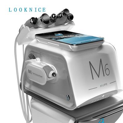 China 2021 Hydraulic Exfoliators M6 Multi Function Oxygen Facial Massage Lifting Body Shop Microdermabrasion Diamond Beauty Machine for sale