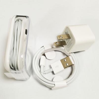 China Free Shipping Mobile Phone USB Lightning Cable USA Charger For iPhone Adapter USB Charger Cable for sale