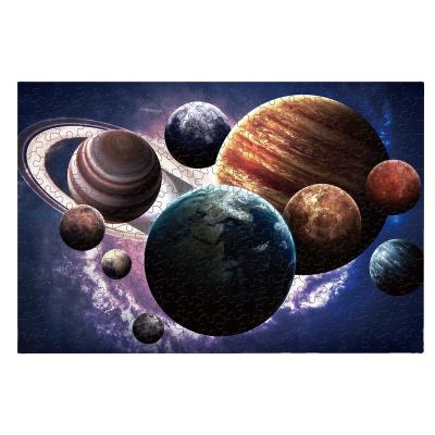 China Cartoon Toy High Quality Puzzlewoden Floor Wall Puzzle Can Hang Beautiful Puzzle Planet Jigsaw puzzle for sale