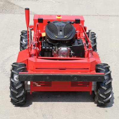 China Antistall 4x4 Remote Lawn Mower Rolled Lawn Mower Self Propelled Remote Control Lawn Mower for sale