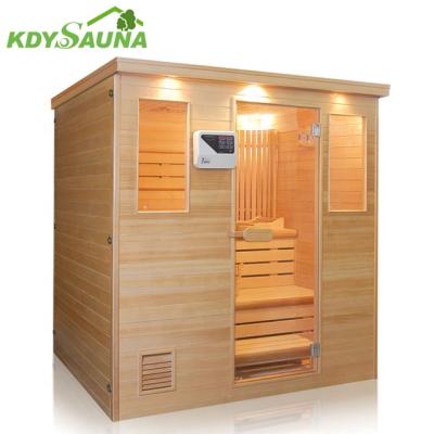 China Computer control panel steam sauna cabin combination cabinet steam sauna room for sale