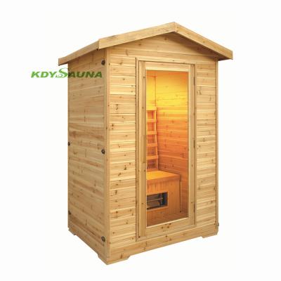 China Computer control panel pine wood russian outdoor infrared sauna for sale KD-5002H for sale