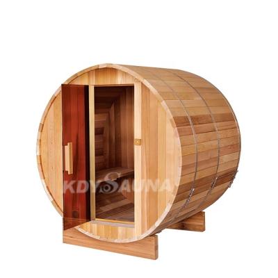 China New Red Cedar Computer Control Panel Steam Barrel Traditional Sauna Room Accessories Canadian Outdoor Sauna Room For Sale for sale