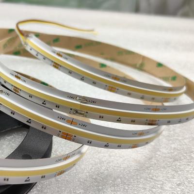 China Commercial Lighting Spot Free Flexible COB Led Strip Light CCT RGB COB Led Strip Gusset Led Light Strips Double White for sale