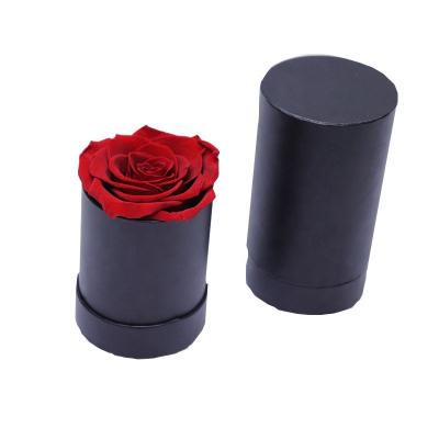 China Flowers Preserved Roses Holding Bucket Simple Mini Flowers Valentine's Day Gift Christmas Mother's Day Gift Hat Box Wholesale for sale