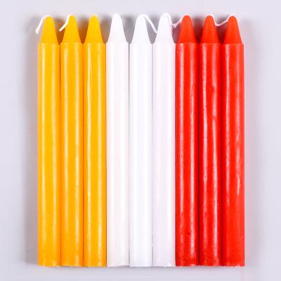 China Paraffin for general lighting Cle red, white yellow paraffin cylindrical Ji Zhiguang of ordinary 01 lighting candle Buddha household for sale