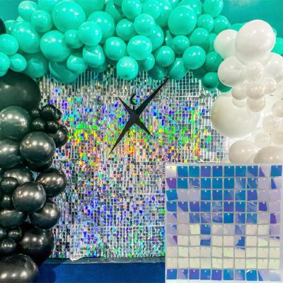 China Wedding Party Supplies Sparkles Sequin Wall Panel Decoration For Wedding Event Sequin Wall Panel Sequin Wall Set for sale