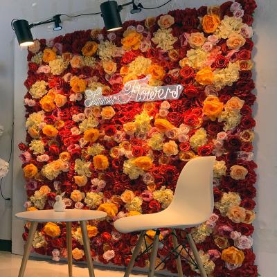 China Exclusively For Romantics Wedding Backdrops Party Wedding Centerpieces Silk Flowers Wall Panel for sale