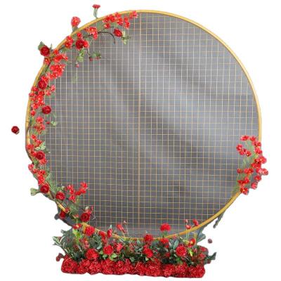 China Party Supplies Decorations Birthday Party Backdrop Wedding Supplies Round Metal Arch Rack for sale