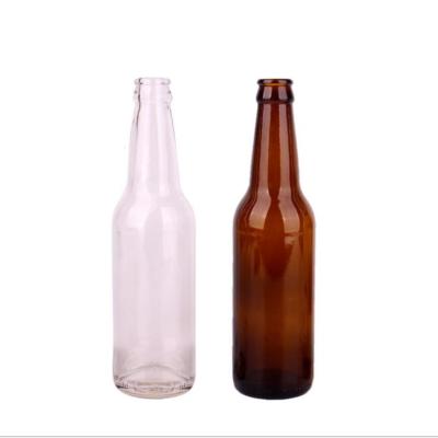 China Daily life 330ml frosted glass beer bottle size is 240mm for sale