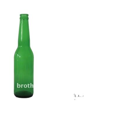 China Green Glass Beverage 330ml Beer Bottle for sale