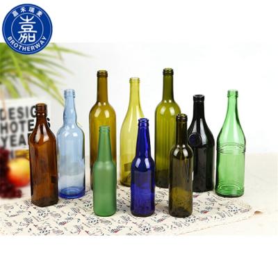 China Eco - Friendly Buy Colored 200ml Clear Empty Glass Red Wine Bottles for sale