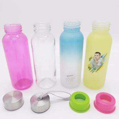 China Personal Care Milk Carton Cute Gallon Clever Insulated Glass Clear Water Bottles With Custom Logo for sale