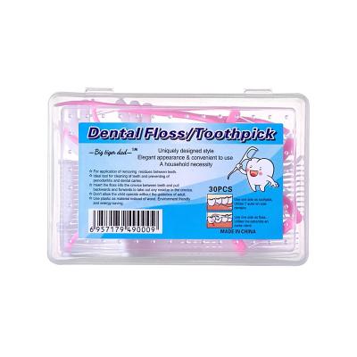 China ABS supplied by manufacturer high quality 30pcs dental floss bar in dental floss box for oral hygiene directly for sale