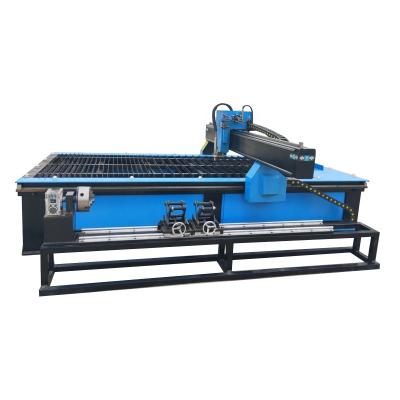 China 1530 CNC Metal Plasma Cutting And Drilling Machine With Rotary for sale