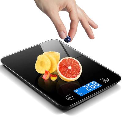 China Weight Measuring Hot Selling Digita Amazon Tempered Glass Food Scale Accurate Kitchen Scale Electronic Weight Scale With LCD Display for sale