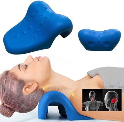 China Anti-Static Neck and Shoulder Relaxer Pillow New Arrive Multifunctional Cervical Chiropractic Pillow Traction Device for sale