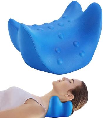 China 2021 New Patent Anti-static Design Pu Cervical Pillow Cutout Memory Foam Orthopedic Cervical Pain Rest Pillow for sale