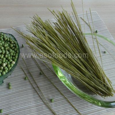 China Food Packaged Production Line Gluten Free Organic Green Vegan Noodles Pasta Linguine Spaghetti Products Gluten Free Mung Bean Nudels for sale