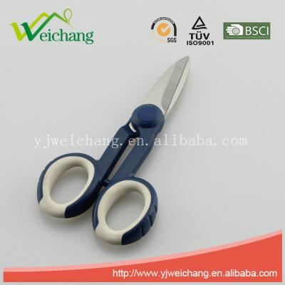 China Yangjiang WCTS627 New Design Stainless Steel Scissors Cutting Electrician Scissors Sale for sale