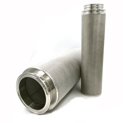 China Hotels Professional Sintered Stainless Steel Felt Filter Cartridge For Chemical Industry for sale