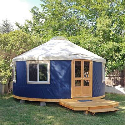 China Water Proof Jinyuanli wood Ger Henan Mongolian Yurt With Track for sale