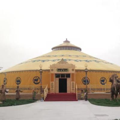 China Water Proof mongolian tent pacific forale vent mongol tiend de lon restaurant domes large-scale banquets Mongolia yurt for sale