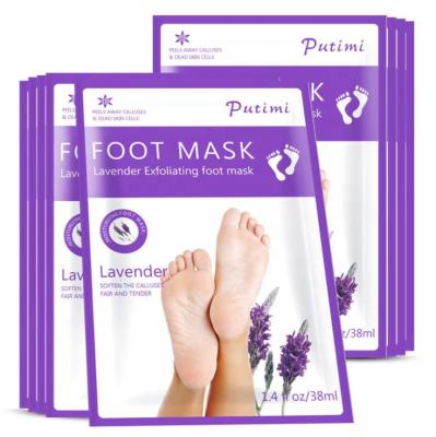 China Dead Skin Exfoilating Private Label Peeling Foot Mask / Foot Mask Private Label / Moisturizing Foot Mask for sale