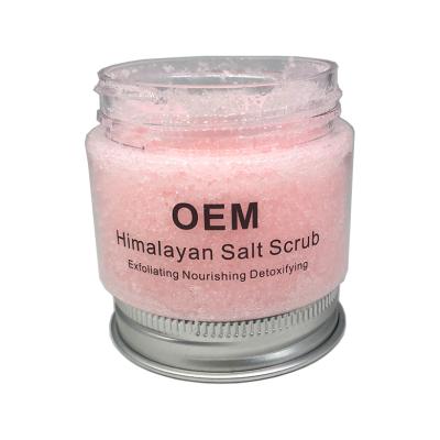 China Exfoliator OEM Body Scrub Supplier Natural Organic Exfoliating Himalayan Sea Salt Scrub for sale