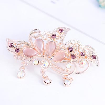 China Temperament Korean version of the bow hairpin with Diamond Top Clip Ladies Hairpin for sale