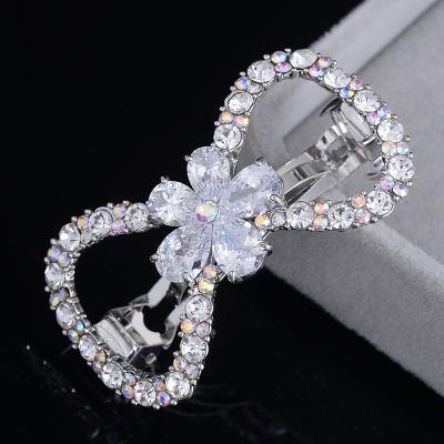 China Creative Inlaid High-end Korean Temperament Zircon Hairpin Bow Hairpin for sale