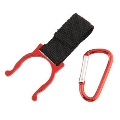 China Foil and Sliver Foil Growing Key Chain Hook Aluminum Camper Hook Loop Water Bottle Carabiner Multicolor for sale