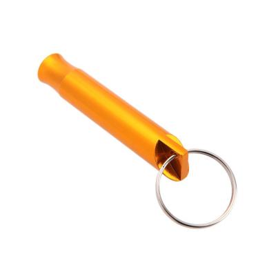 China Emergency Aluminum Survival Aluminum Whistle For Camping Hiking Outdoor Sport Tools Forming Whistle for sale