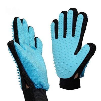 China Durable Durable Pet Hair Removal Gloves Silicone Dog Grooming Gloves for sale