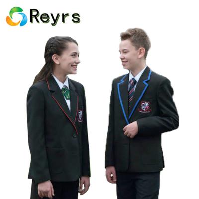 China Anti-shrinkage; Anti-wrinkle ; Reyrs Antifouling Fashion Stylish School Students International School Uniform Blazer For Boys for sale