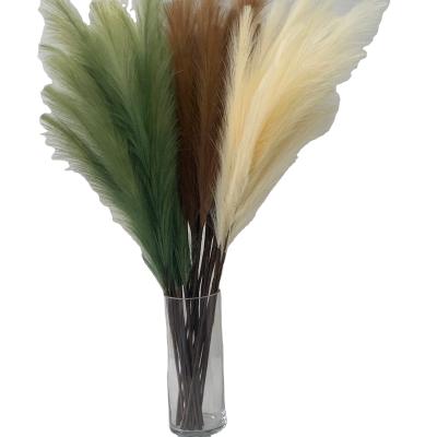 China Hot Sale Colorful PE Home Decoration Faux Tall Pampas Grass for sale