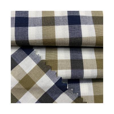 China Factory Wholesale Pure Cotton Fusible Cotton Woven 100% Single Check Fabric for sale