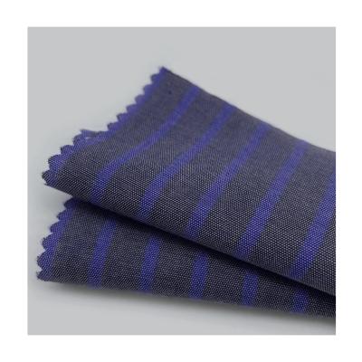 China Pure Ready To Ship 65% Polyester 35% Cotton Cotton Polyester Yarn Dyed Stripe Fabric For Shirts for sale