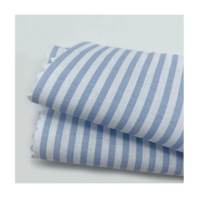 China Wholesale Wicking high quality 100% pure cptton cotton ready to ship yarn dyed stripe shirting linen fabric for sale