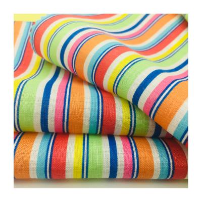 China Breathable Reliable Linen Linen Pure Yarn Dyed Garment Sofa Fabric From Textile Supplier 100% for sale