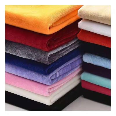 China Factory Outlet Hot Selling Shrink-Resistant 100% Polyester Woven Velvet Soft Korean Crystal Fabric for sale