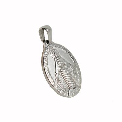 China Stainless Steel Religious Distinctive Classic Holy Religious Necklace Of Mary Oval Shape Pendant Hip Hop Mother Jewelry for sale