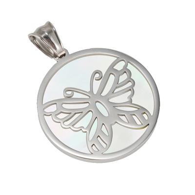 China OEM CLASSIC Tree of Life Stainless Steel Owl Butterfly Hand Shaped Pendants For Women Men Titanium Steel Case Pendants Jewelry for sale