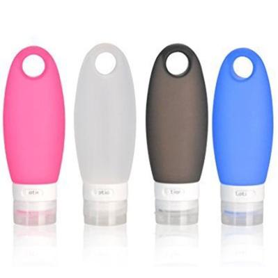 China Silicone Cosmetic Bottle Travel Set Portable Empty Liquid Refillable Travel Squeeze Silicone Bottles Outdoor Set for sale